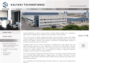 Desktop Screenshot of kalyanitechnoforge.com