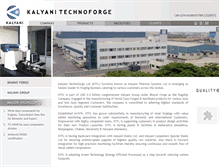 Tablet Screenshot of kalyanitechnoforge.com